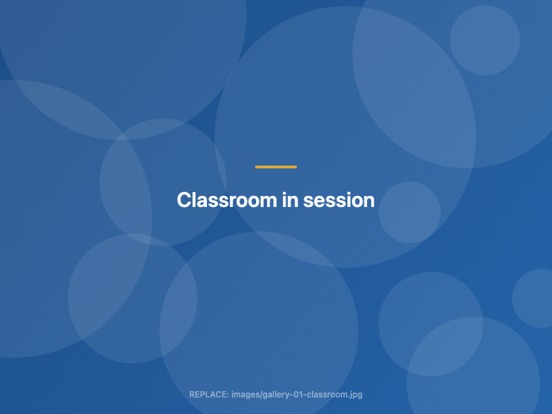 Classroom in session